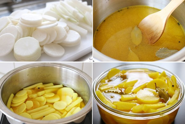 Cách làm món củ cải muối Hàn Quốc 