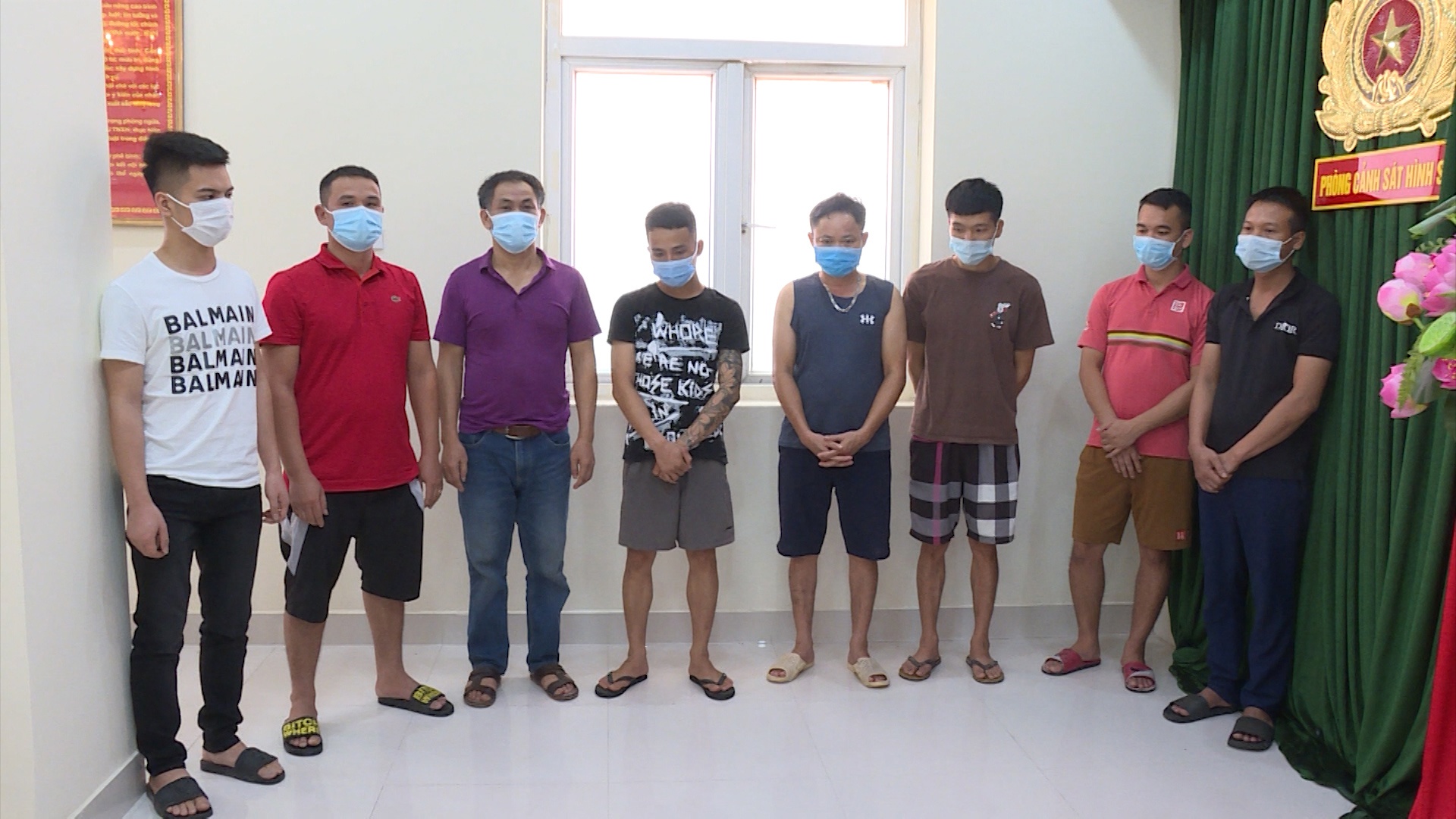 8 nghi phạm bị Công an Bắc Ninh tạm giữ hình sự
