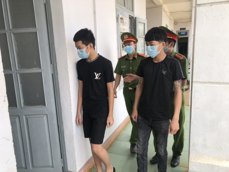 Các nghi phạm bị Công an Bắc Ninh tạm giữ hình sự
